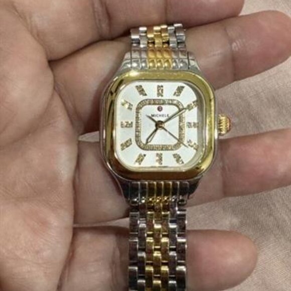 Michele Gold and Silver Bracelet Watch - Picture 14 of 15